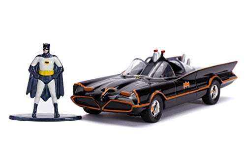 Jada Toys 253213002 Classic Batmobil 1966, hochdetailiertes 1:32 Modellauto inkl. Batman Figur, Türen können geöffnet werden, mit Freilauf, schwarz Jada Toys 253213002 Classic Batmobil 1966, hochdetailiertes 1:32 Modellauto inkl. Batman Figur, Türen können geöffnet werden, mit Freilauf, schwarz von Jada Toys