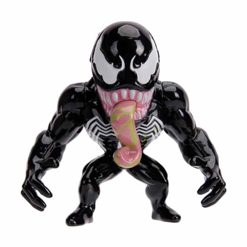 Jada Toys Marvel Venom Figur, 10 cm, Sammelfigur, Druckguss, schwarz Jada Toys Marvel Venom Figur, 10 cm, Sammelfigur, Druckguss, schwarz von Jada Toys
