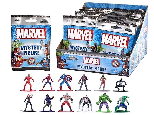 Jada Toys 253221016 - Marvel Nanofiguren Blind Pack - Marvel Metall Sammlerfiguren im Blind Pack, 4 cm, Ab 3 Jahren, Zufällige Auswahl von Jada Toys