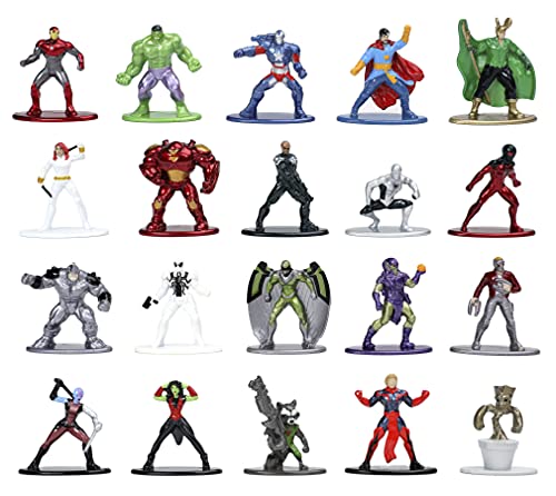 Jada Marvel Nano Sammelfiguren, Wave 5, 20 Stück/Set, 4 cm von Jada