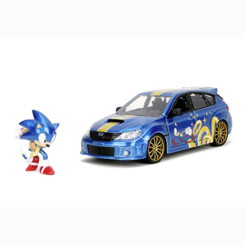 Jada Toys Sonic The Hedgehog Auto Subaru Impreza WRX STI 2012 (19 cm) mit Figur (6 cm) - Modellauto mit Türen zum Öffnen, Spielzeug-Set aus Metall für Fans und Kinder ab 8 Jahre Jada Toys Sonic The Hedgehog Auto Subaru Impreza WRX STI 2012 (19 cm) mit Figur (6 cm) - Modellauto mit Türen zum Öffnen, Spielzeug-Set aus Metall für Fans und Kinder ab 8 Jahre von Jada Toys