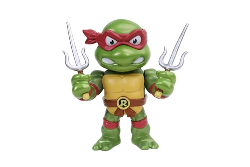 Jada Toys Turtles Raphael Figur aus Die-cast, 10 cm, Sammelfigur, Druckguss, grün/rot von Jada Toys