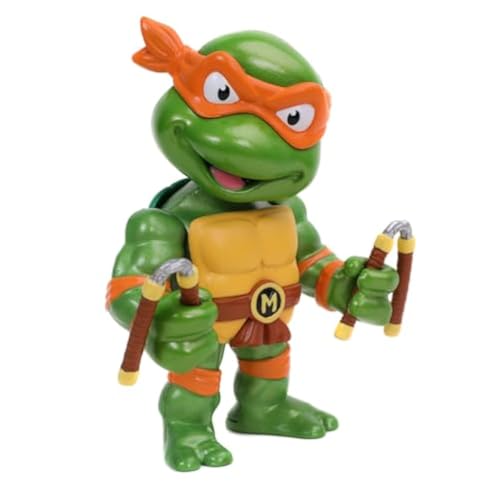 Jada Toys 253283002 Turtles Michelangelo Figur aus Die cast, 10 cm, Sammelfigur, Druckguss, grün/orange Jada Toys 253283002 Turtles Michelangelo Figur aus Die cast, 10 cm, Sammelfigur, Druckguss, grün/orange von Jada Toys