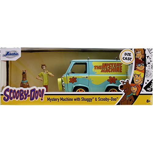 Jada Toys - 31720 - Mistery Machine-Modell mit Shaggy- und Scooby-DOO-Figuren 1/24 Marvel-Spielzeug aus Druckguss - Mehrfarbig - 15 cm von Jada Toys