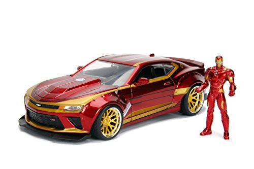 Jada Toys - 99724R - Modell 2016 CHEVY CAMARO mit Iron Man Figur 1/24 Die-Cast Marvel - Red/Gold Jada Toys - 99724R - Modell 2016 CHEVY CAMARO mit Iron Man Figur 1/24 Die-Cast Marvel - Red/Gold von Jada Toys