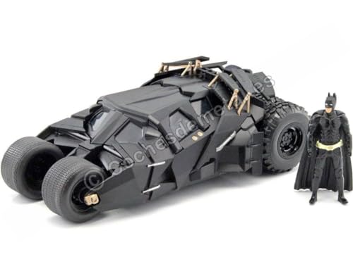 Jada Toys Batmobil Batman The Dark Knight – mit Figur – 2008 – Maßstab 1/24 98261BK schwarz Jada Toys Batmobil Batman The Dark Knight – mit Figur – 2008 – Maßstab 1/24 98261BK schwarz von Jada Toys