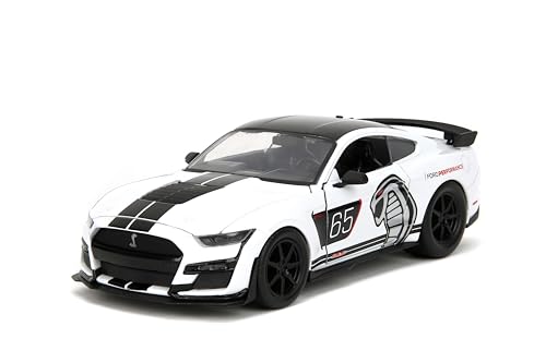 Jada Toys Bigtime Muscle 1:24 2020 Ford Mustang Shelby GT500 Druckguss-Auto, Spielzeug für Kinder und Erwachsene (weiß) von Jada Toys