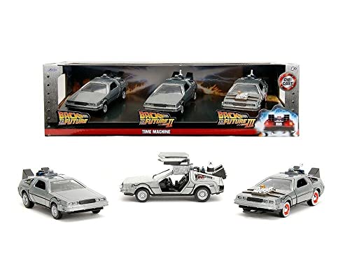 Jada Toys – DMC De Lorean Time Machine 3-Pack – Back to The Futur – 1/32 von Jada Toys