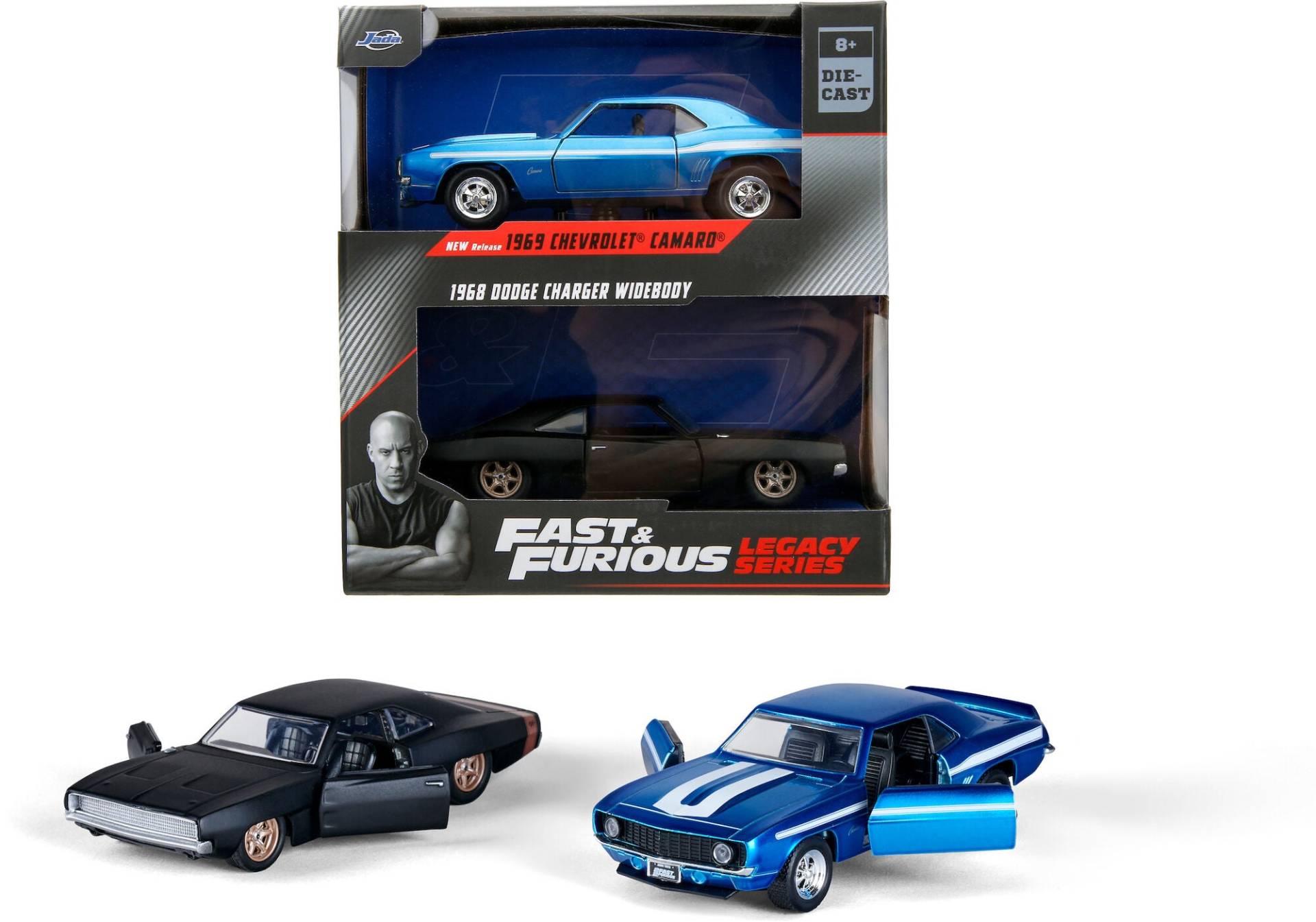 Jada Toys Fast & Furious Autos Doppelpack Dodge Charger & Chevrolet Camaro 1:32 Jada Toys Fast & Furious Autos Doppelpack Dodge Charger & Chevrolet Camaro 1:32 von Jada Toys