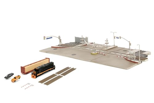 Jada Toys Fast and Furious Train Scene - Diorama inkl. 2 Nano-Modellautos (Dodge Charger und Toyota Supra), Zug & Zubehör zur Final Race Szene in The Fast and The Furious, ab 8 Jahre von Jada