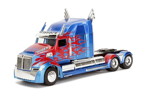 Jada Toys Maquette-Film Western Star 5700 XE Phantom-Transformers 5-Echelle 1/24, 98403, blau/rot von Jada Toys