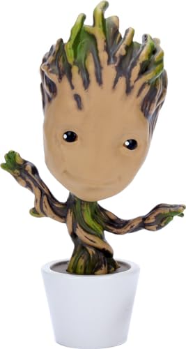 Jada Toys Marvel Groot Figur im Blumentopf (10 cm) - hochwertige Deko-Sammelfigur aus Metall, Marvel Fanartikel zur The Infinity Saga für Erwachsene und Kinder ab 8 Jahren von Jada