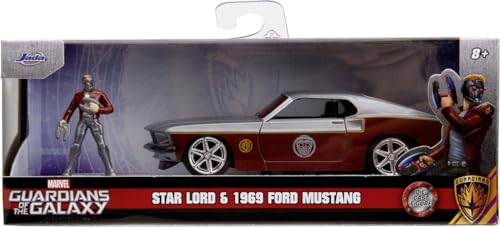 Jada Toys Marvel Fastback 1969 Ford Mustang 1:32, Rot von Jada