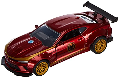 Jada Toys Marvel Iron Man 2016 Chevy Camaro SS, aus Zinkdruckguss, öffnende Türen, rot/gold Jada Toys Marvel Iron Man 2016 Chevy Camaro SS, aus Zinkdruckguss, öffnende Türen, rot/gold von Jada Toys