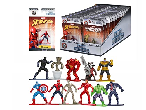 Jada Toys Marvel Single Pack Nanofigs, 11-sort. von Jada Toys