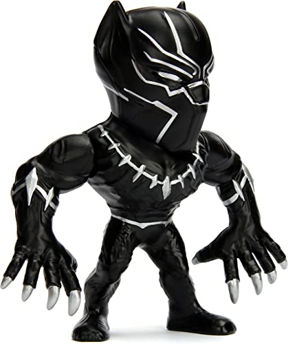 Jada Toys Metalfigs Marvel Avengers Black Panther 100% Die-cast Metal Collectible Figure, 4", Black Jada Toys Metalfigs Marvel Avengers Black Panther 100% Die-cast Metal Collectible Figure, 4", Black von Jada Toys