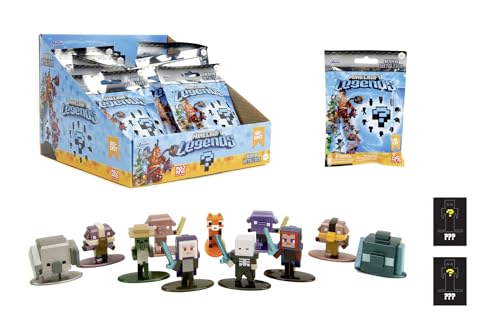 Jada Toys - Minecraft Blind Pack Nanofigs, Welle 2, Minecraft Legends Nano Sammelfigur aus Metall, Verschiedene Modelle, 4 cm, ab 3 Jahren, Schwarz Jada Toys - Minecraft Blind Pack Nanofigs, Welle 2, Minecraft Legends Nano Sammelfigur aus Metall, Verschiedene Modelle, 4 cm, ab 3 Jahren, Schwarz von Jada Toys