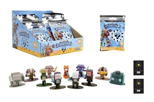 Jada Toys - Minecraft Blind Pack Nanofigs, Welle 2, Minecraft Legends Nano Sammelfigur aus Metall, Verschiedene Modelle, 4 cm, ab 3 Jahren von Jada Toys