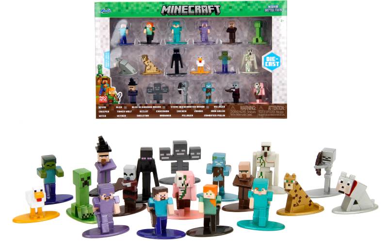 Jada Toys Minecraft Nano Multipack Figurenset 18 Teile von Minecraft