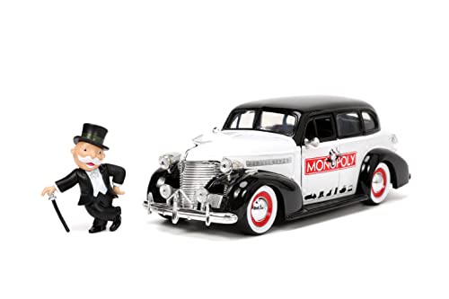 Jada Toys Monopoly 1/24 Hollywood Rides 1939 Chevrolet Master Deluxe mit Monopoly Figur von Jada Toys