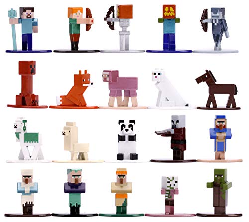 Jada Toys Nano METALFIGS Minecraft 20-Pack Wave 3, " Die-Cast Collectible Figures 31431 von Jada Toys