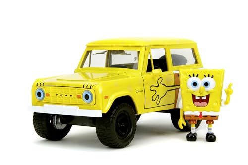 Jada Sponge Bob 1973 Ford Bronco 1:24, Gelb von Jada