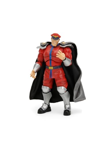 Jada Toys Street Fighter Figur M. Bison (15 cm) - bewegliche Sammel- und Actionfigur aus Street Fighter 2: The Final Challengers, mit alternativem Kopf, Händen und Zubehör, ab 13 Jahre von Jada