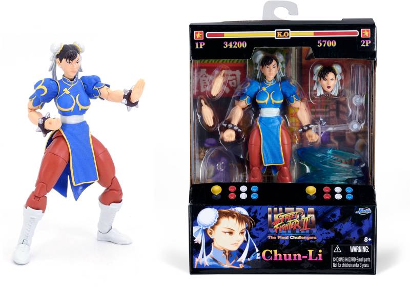 Jada Toys Street Fighter II Chun-Li 6" Actionfigur von Jada Toys