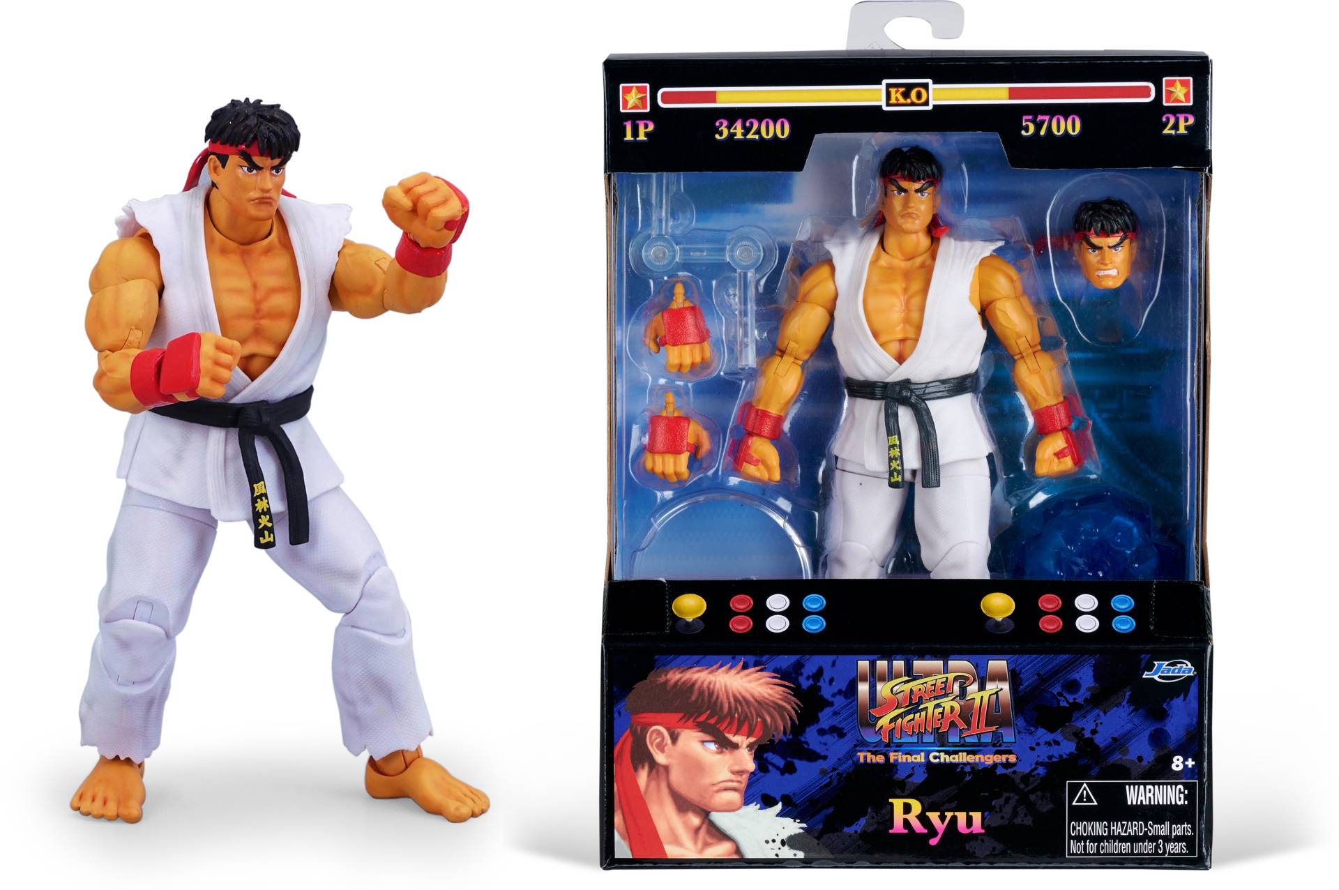 Jada Toys Street Fighter II Ryu 6" Actionfigur Jada Toys Street Fighter II Ryu 6" Actionfigur von Jada Toys