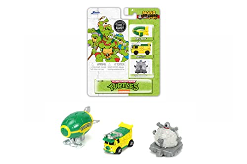 Jada Toys Turtles 3 Pack Nano Cars, Ninja Turtles Spielzeug von Jada Toys