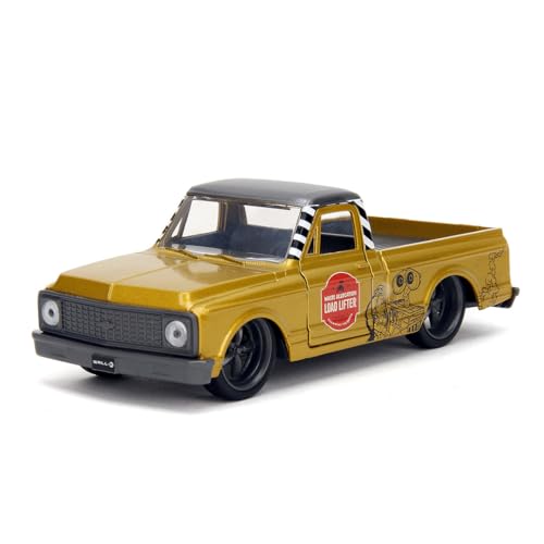 Jada Toys Wall-E Auto Chevrolet Cheyenne 1972 (13,5 cm) - Modellauto aus Metall in Disney Pixar Wall-E Optik, mit Freilauf und Türen zum Öffnen, für Fans und Kinder ab 8 Jahre von Jada Toys