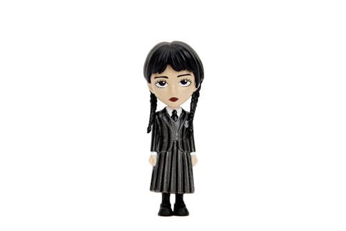 Jada Toys Wednesday Figur - 1 von 4 Sammelfiguren aus Metall (2 Wednesday Addams Varianten, Thing oder Enid) für Fans und Sammler ab 8 Jahren, zufällige Auswahl, 6,5 cm - 1 Stück - Sortiert von Jada