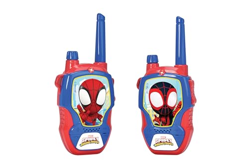 Jada Toys Marvel Spidey Walkie Talkie (2 Stück) für Kinder ab 4 Jahre - Funkgeräte zu Marvel Spidey und Seine Super-Freunde, bis 100 m Reichweite, mit Rauschunterdrückung von Jada Toys