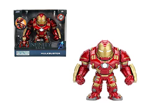 Marvel 6" Hulkbuster & 2" Iron Man Die-Cast Collectible Toy Figure, Red von Jada Toys
