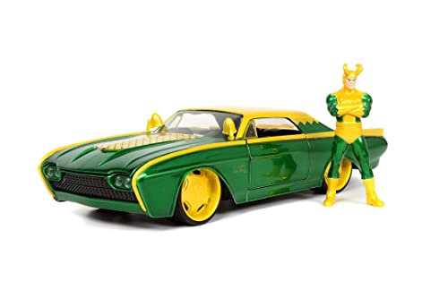 Jada Marvel LokiFord Thunderbird 1:24, Muscle Car, inkl. Figur Jada Marvel LokiFord Thunderbird 1:24, Muscle Car, inkl. Figur von Jada Toys
