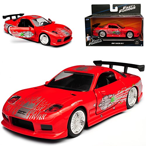 Mazda RX7 Dom´s Dominik Toretto Vin Diesel Rot 1991-2002 The Fast and The Furious 1/32 Jada Modell Auto von Jada Toys