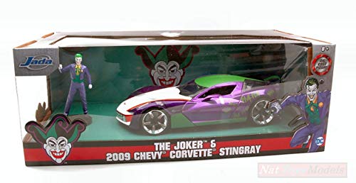 NEW JADA Toys JADA31199 Chevy Corvette Stingray 2009 W/Joker Figure 1:24 DIE CAST von Jada Toys