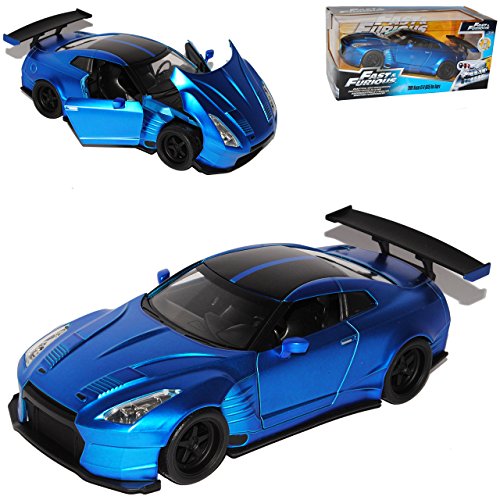 Nisan Skyline GT-R R35 Ben Sopra Fast and The Furious 7 Coupe Blau Ab 2008 1/24 Jada Modell Auto von Jada Toys