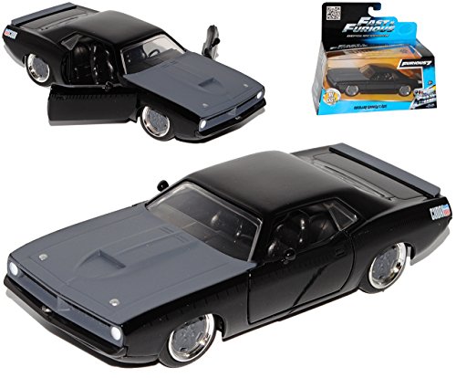 Plymouth Barracuda Schwarz Lettys 1970 The Fast and The Furious 1/32 Jada Modell Auto von Jada Toys