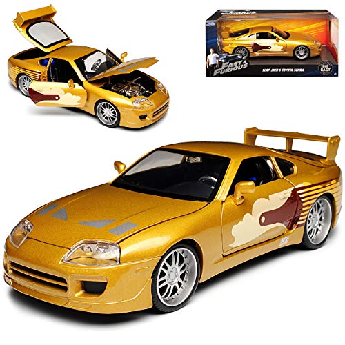 Toyota Supra Gold The Fast and The Furious Slap Jack´s 1995 1/24 Jada Modell Auto von Jada Toys