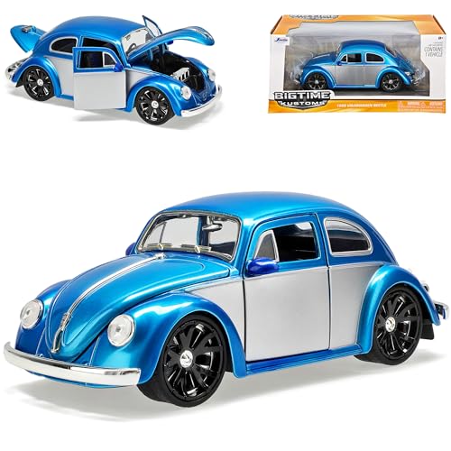 Volkwagen Käfer Coupe Blau silbernen Seitenteil 1/24 Jada Modell Auto mit individiuellem Wunschkennzeichen Volkwagen Käfer Coupe Blau silbernen Seitenteil 1/24 Jada Modell Auto mit individiuellem Wunschkennzeichen von Jada Toys