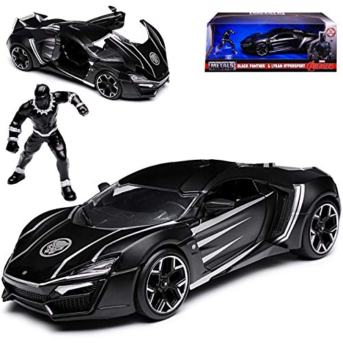 W Motors Lykan Hypersport Coupe Matt Schwarz Black Panther Marvel Avengers 1/24 Jada Modell Auto mit individiuellem Wunschkennzeichen W Motors Lykan Hypersport Coupe Matt Schwarz Black Panther Marvel Avengers 1/24 Jada Modell Auto mit individiuellem Wunschkennzeichen von Jada Toys