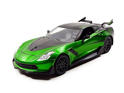 Jada Toys – 98499 – Modellbau – Film Transformers Corvette Stingray – Transformers 5 Crosshairs – Maßstab 1:24, Grün/Schwarz Jada Toys – 98499 – Modellbau – Film Transformers Corvette Stingray – Transformers 5 Crosshairs – Maßstab 1:24, Grün/Schwarz von Jada Toys