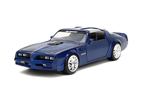 Big Time Muscle 1:24 1977 Pontiac Firebird Trans Am Druckguss-Auto, Spielzeug für Kinder und Erwachsene (Metallic-Blau) von Jada