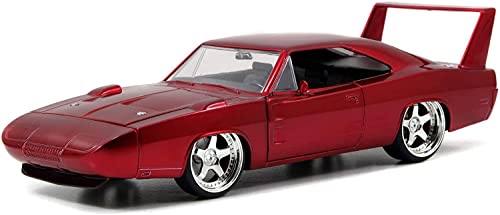 Dickie-Spielzeug GmbH & co. kg- Fast e Furious 1969 Dodge Charger Daytona Modelle, rot, 253203029 von Jada