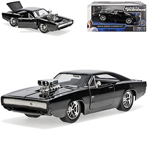 Dodge Charger R/T Dom´s Muscle Cars Coupe Schwarz Fast and Furious 7 1970 1/24 Jada Modell Auto von Jada Toys