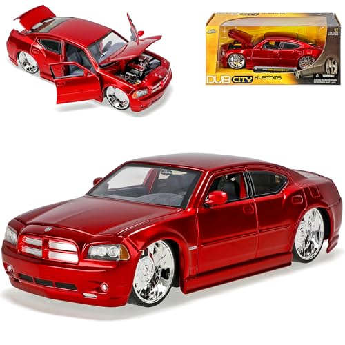Dodge Charger R/t R T Rot Limousine 2006 Red 1/24 Jada Jadatoys Modellauto Modell Auto Dodge Charger R/t R T Rot Limousine 2006 Red 1/24 Jada Jadatoys Modellauto Modell Auto von Jada