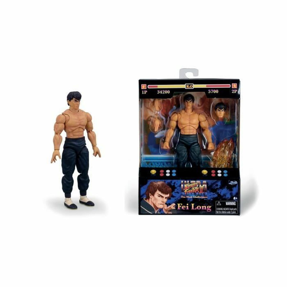 Figur mit Gelenken Jada Street Fighters - Fei-Long 15 cm von Jada