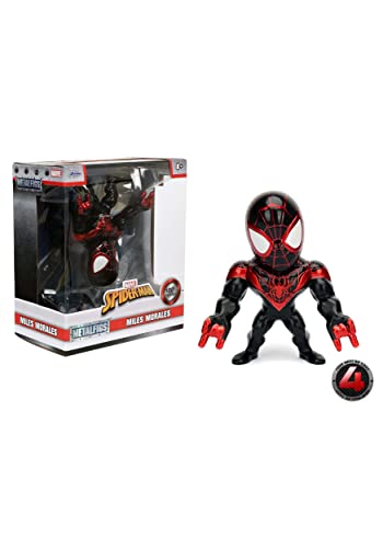 Marvel Spider-Man Miles Morales Spider-Man - Metalfigs 10cm Sammelfigur 97959 detailgetreue Gestaltung, aus hochwertigem Diecast-Metall, verpackt in edler Fensterbox von Jazwares