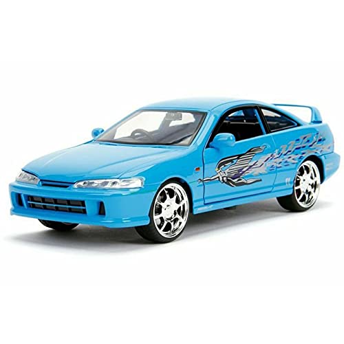 Jada Toys 30739 Fast & Furious Mia's Acara Integra Type-R, Auto, Tuning-Modell im Maßstab 1:24, mit Spoiler, zu öffnende Türen, Motorhaube und Kofferraum, Freilauf, blau Jada Toys 30739 Fast & Furious Mia's Acara Integra Type-R, Auto, Tuning-Modell im Maßstab 1:24, mit Spoiler, zu öffnende Türen, Motorhaube und Kofferraum, Freilauf, blau von Jada Toys